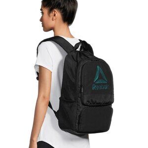 Reebok Women’s Adult Laptop Paige Backpack with Iridescent Logo, Black